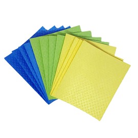 INSTANT ERASE Swedish Dishcloths Reusable Kitchen Cloths - Ultra Absorbent Dish Towels for Kitchen, Bath, Washing Dishes, and More - Cellulose Sponges Cloth – 12 Pack Assorted Colors