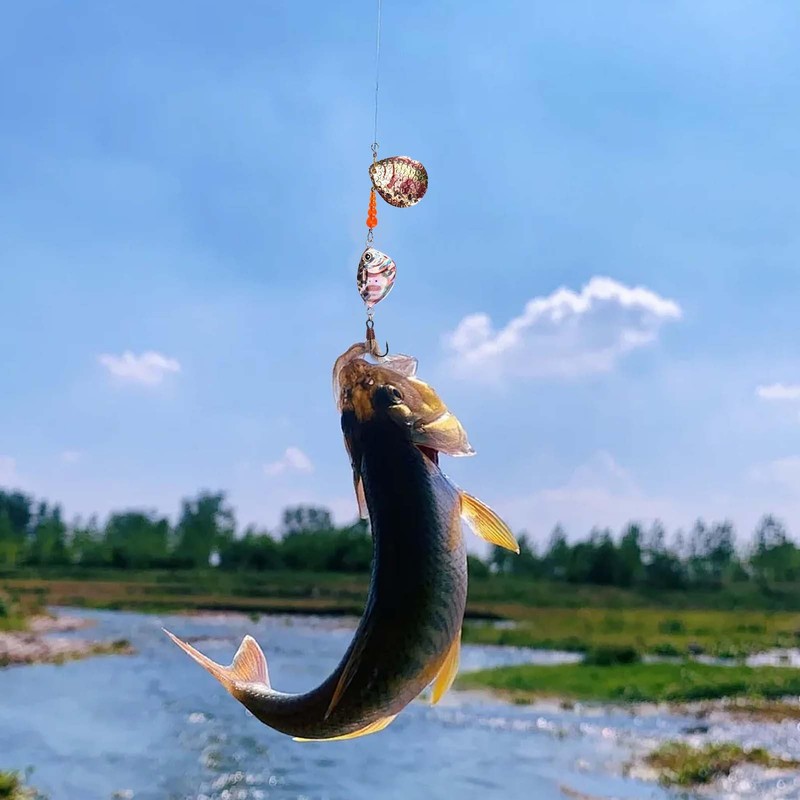 Spinner Baits for Bass Fishing | Long-Distance Casting Sinking Spinner