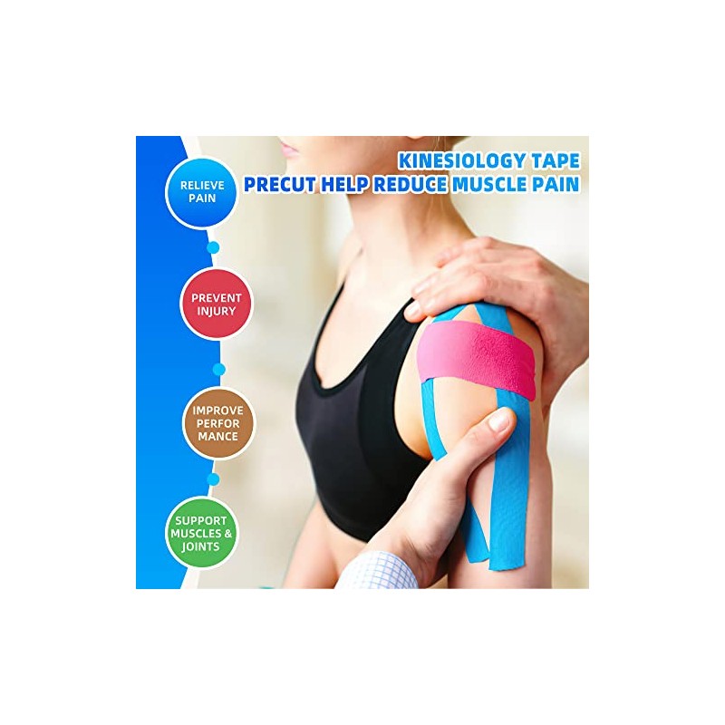 Kinesiology Tape Pre Cut - Beige Physio Tape Strips for