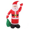Inflatable Santa Decoration Built in LED Light Waterproof Inflatable Bag