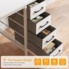 CubiCubi 47 Inch Computer Reversible Desk with 4 Storage Drawers,
