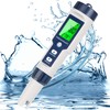 5 in 1 PH Meter for Water, PH/TDS/EC/Temp/Salt Meter, Salt