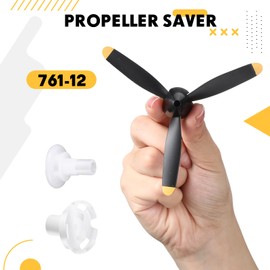 Poen 3 Sets 761-12 RC Plane Propeller 3 Blade Propeller Spare Airplane Propeller Remote Control Airplane Spitefire Radio Controlled Plane with Propeller Adapters