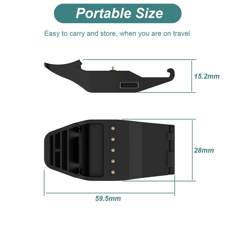 Charger for Garmin TT15 TT15X TT10 T15 T5, Charging Clip