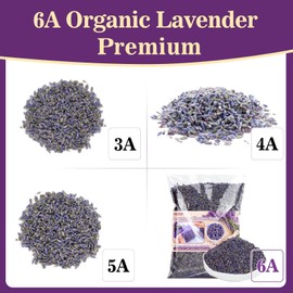 200g French Lavender Dried Lavender - Sukh Organic Lavender Sachets for Drawers and Closets Lavender Flowers Sachet Bags Fresh Scents Lavender Sachet Bags Dried Flowers Bulk