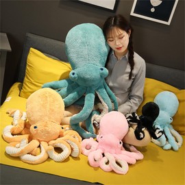 Octopus Plush Toy, Octopus Plush Doll Toy, Plush Toy Octopus, Plush Toy Marine Toy, Sea Animal Octopus Decoration, Cute Octopus Toy (30 cm, Green)