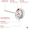 Escali AH1 Stainless Steel Oven Safe Meat Thermometer, Extra Large