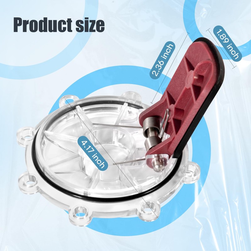OAMCE 7056 Pool Check Valve Cover and Spring Flapper Replacement