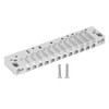Harmonica Comb Part 12Hole Chromatic Scale Comb Frosted Silver Lightweight