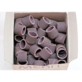 Merit Box of 100 Merit Abrasives 1/2" x 1/2" Spiral Wound Bands 80 Grit # 08834196179