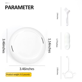 Gaboolo Retainer Case Slim Aligner Case with Vent Holes Removable Inner Tray Silicone for Easy Cleaning Retainer Removal Tool and Brush