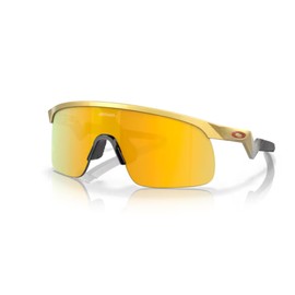 Oakley Kids Resistor OJ9010 901008 23MM Olympic Gold/Prizm 24K Shield Junior Sunglasses for Boys + BUNDLE Accessory Leash + Designer iWear Kit