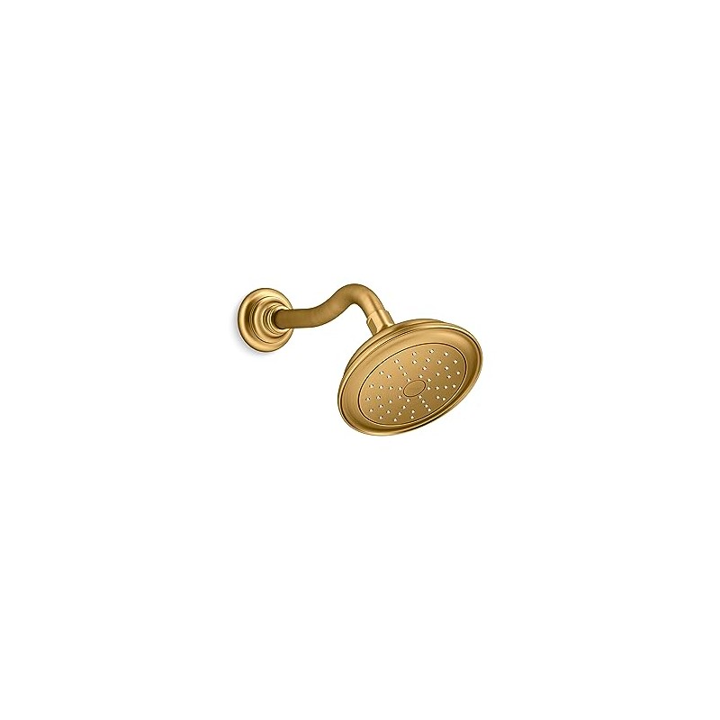 Artifacts Single-function showerhead, 1.75 gpm in Vibrant Brushed Brass