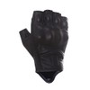 Harssidanzar Men's Full Finger Goatskin Leather Touchscreen Motorcycle Fingerless Gloves