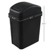 Idotry 1.8 Gallon / 7 Liter Plastic Trash Can, Small