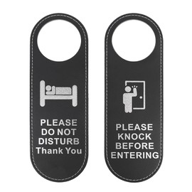Aspire Door Hanger Sign Double-Sided Do Not Disturb Sign Make Up Room Door Sign for Home Hotel Business