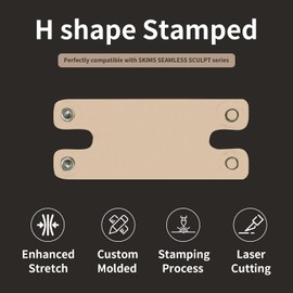 Liebster H-Shaped Bodysuit Extender - Seamless Sculpt Series Compatible, Premium Snaps, Adjustable Comfort for Long Torso (Mica)