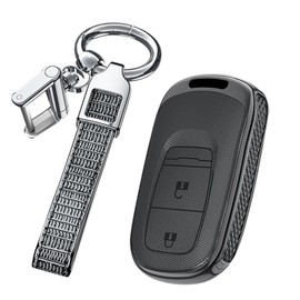 [TECART] Honda Dedicated Key Case, Key Cover, Key Holder, Honda Vezel, Step Wagon, Civic Type R, Accord Spada, Step Wagon, Car Accessories, 2 Buttons, black a