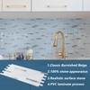 Yipscazo 20 Sheets Peel and Stick Stone Metal Backsplash Tiles,