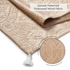 Encasa Dining Table Runner 13x72 in Long | Embossed Velvet