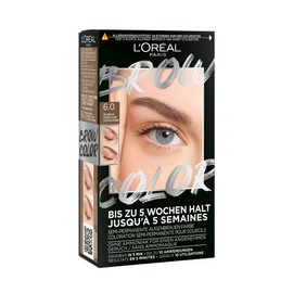 L'Oréal Paris Eyebrow Colour for a Radiant and Perfectly Groomed Look, Ammonia-Free Eyebrow Colour, Up to 10 Applications per Pack, Brow Colour, 6.0 Light Brown