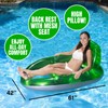 Poolmaster Water Pop Inflatable Deluxe Swimming Pool Float Lounge with