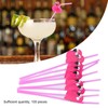 100Pcs Flamingo Drinking Straws Cute Pattern Environmentally Friendly Bendable Cocktail