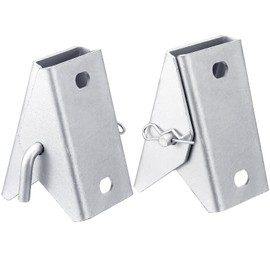 MorningRo 2 Pcs Stationary Dock Connector Hinge Kit Floating Dock Parts Galvanized Link Kit Heavy Duty Boat Hinge Accessories