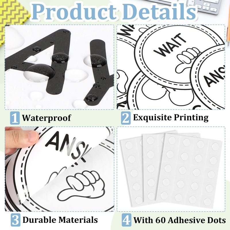 16 Pcs Sign Language Posters for Classroom, Teacher Students Visual