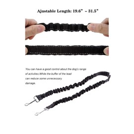 STGOOD 2 Dog Leash No Tangle Pet Double Dog Coupler Walking & Training Leash for Small Medium Dog(Black)