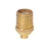 B&P Lamp® Heavy Turned Brass Keyless Sockets, Unfinished Brass, Keyless