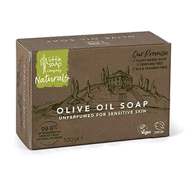 Little Soap Olive Oil Soap Bar - Mediterranean Range Bar of Soap for Sensitive Skin (Olive)