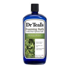 Dr Teal's Foaming Bath (Epsom Salt), Eucalyptus Spearmint, 34 Fluid Ounce