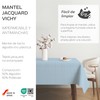 Martina Home TEFLONATED TABLECLOTH MADE Petit Vichy Blue 220X140 CM