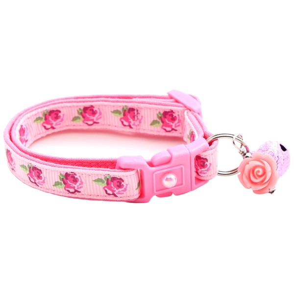 Floral Cat Collar with Bell | Safety Breakaway Collar |