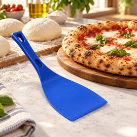 Flexible Dough Scraper for Baking – Plastic Pizza Dough Cutter & Spatula with Hanging Design for Home Kitchen Prep