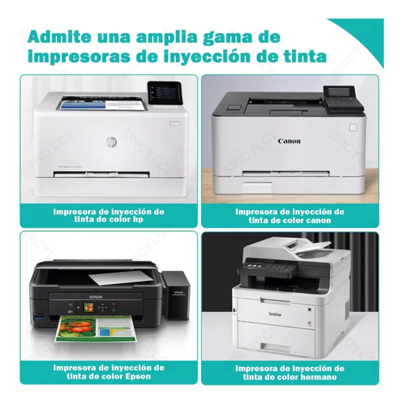 ECOZENDSY 100 Hojas de Papel Fotográfico Glossy A4 200g Brillante