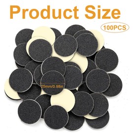 RDNKVB 100 pcs Metall Nail Drills Foot Files Replacement Sanding Discs for Dead Skin Callus Cuticle Remover Manicure Pedicure Sanding Discs (80#180#)