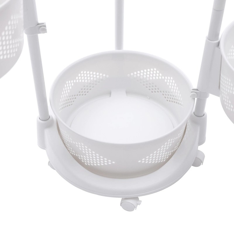 CNCEST Multi-Layer Vegetable Rotating Basket Rack Fruit Snack Storage Kitchen