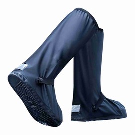 High Tube PVC Waterproof Shoe Covers Reusable Rain Boot Shoe Cover with Reflector