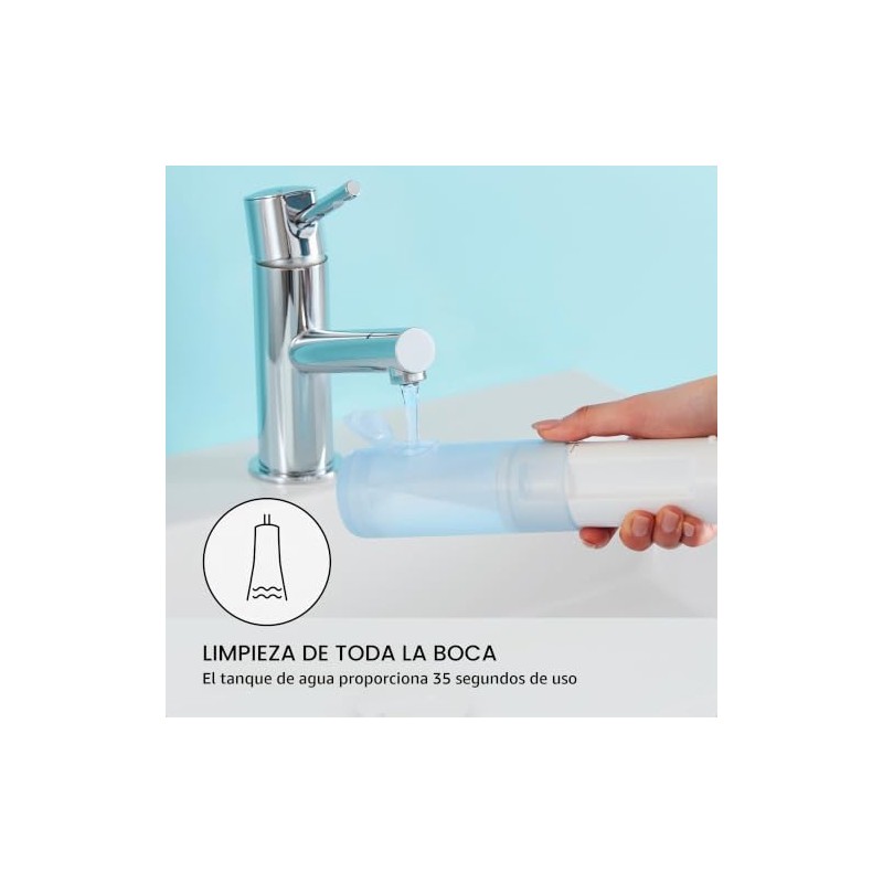 Panasonic EW-DJ11-A - Irrigador oral portátil inalámbrico con dos ajustes