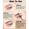 Eyebrow Colour Gel, Pack of 2, Pink Waterproof Mascara for