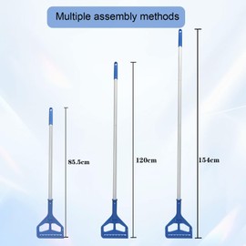 KLHB-YF 60 Inch Mop Handle Commercial Heavy Duty,Industrial Metal Mop Stick Replacement Quick Change,Clamp Mop Handle Quick Change for Wet Mop,Industrial Mop Handle for Floor Cleaning