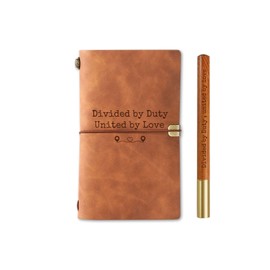 InnoBeta Deployment Gifts Journal Notebook, for Military, Army Husband, Dad，Wife, Mom, Girlfriend on Christmas, Birthday, Sketchbook, Travel Diary, Lined Planner, Faux Leather, 7.8 * 5 Inches