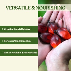 Soapeauty Palm Kernel Oil Flakes | 100% Pure & Natural | Cosmetic Grade for Soap Making & DIY Skincare | 48 oz