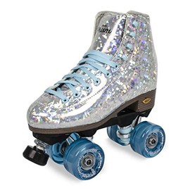Sure-Grip Prism Plus Roller Skates Outdoor Motion Wheels (Silver, Size 6)
