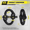 AUTORICH Safety Chain Connector Link, 1/2IN Tow Hitch Hammerlock Coupling