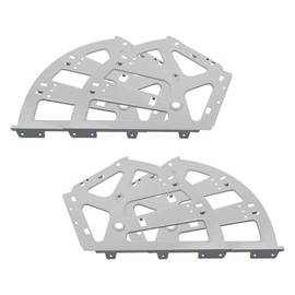Coshar 2 Pair 3 Layers Shoes Drawer Cabinet Hinges Shoe Cabinet Flip Frames Replacement Fittings Stainless Steel Shoes Flip Turing Rack, Grey