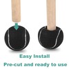 HPWFHPLF Precut Tennis Balls, 4PCS Walker Glide Balls, Heavy Duty