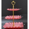 2 Pack of 3 Tier Cupcake Stand, Plastic Tiered Serving
